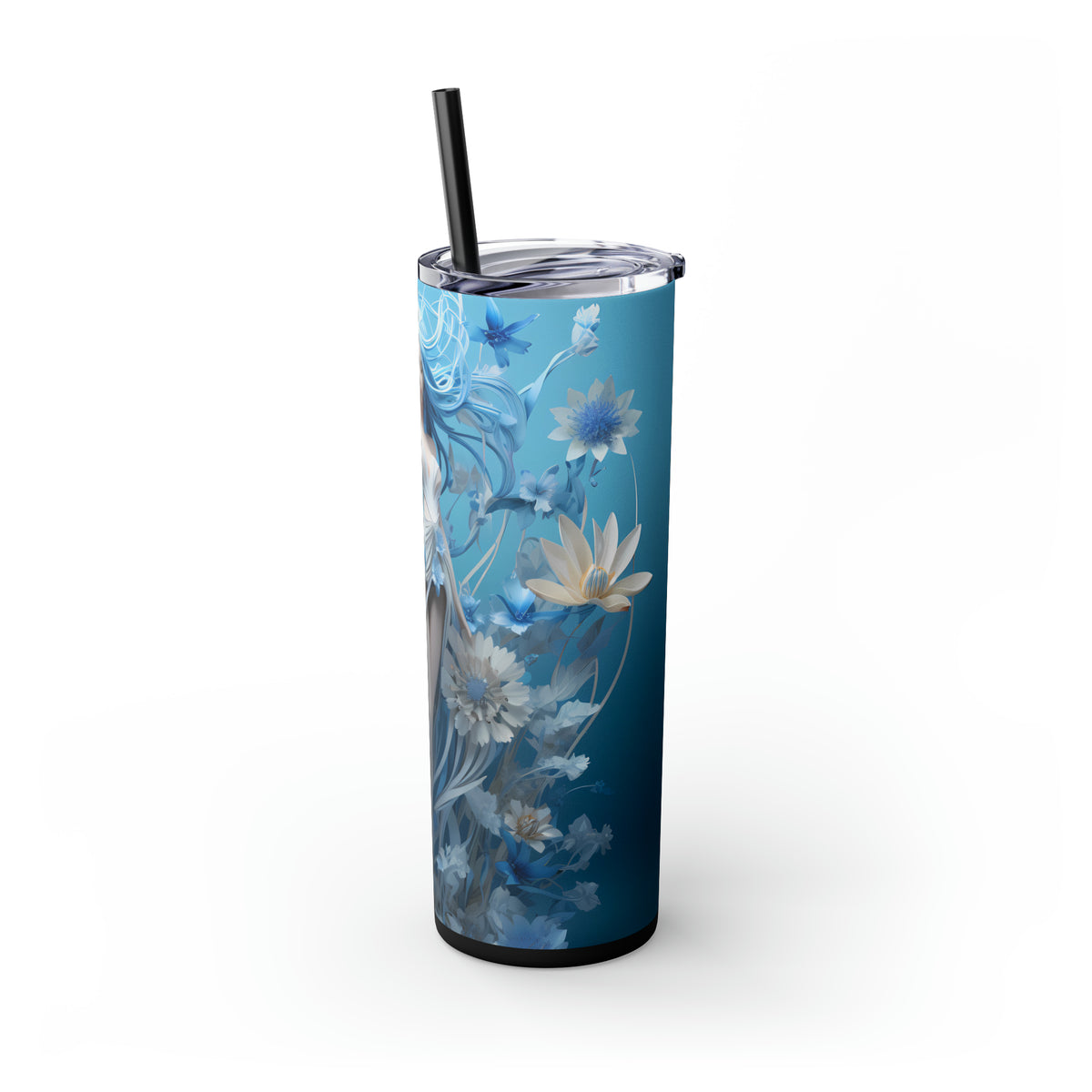 Skinny Tumbler with Straw, 20oz Zodiac Virgo