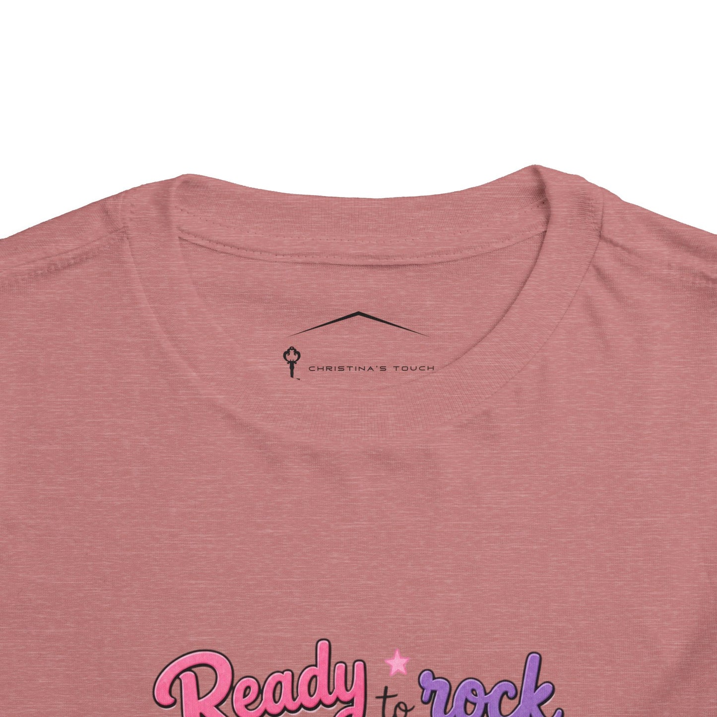 Ready to Rock Pre-K Girl Toddler Tee — Back to School Cat Shirt