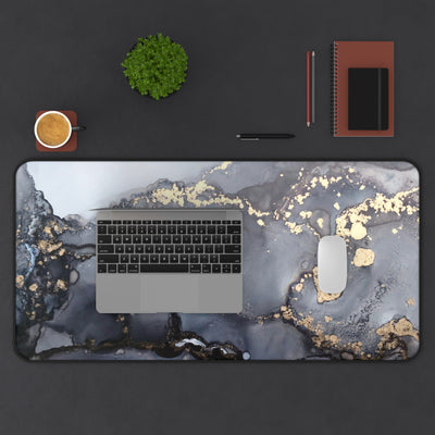 Desk Mat in grayish color marble design