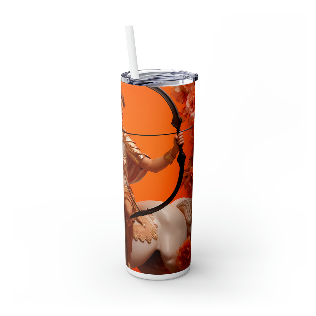 Skinny Tumbler with Straw, 20oz Zodiac Saggitarius