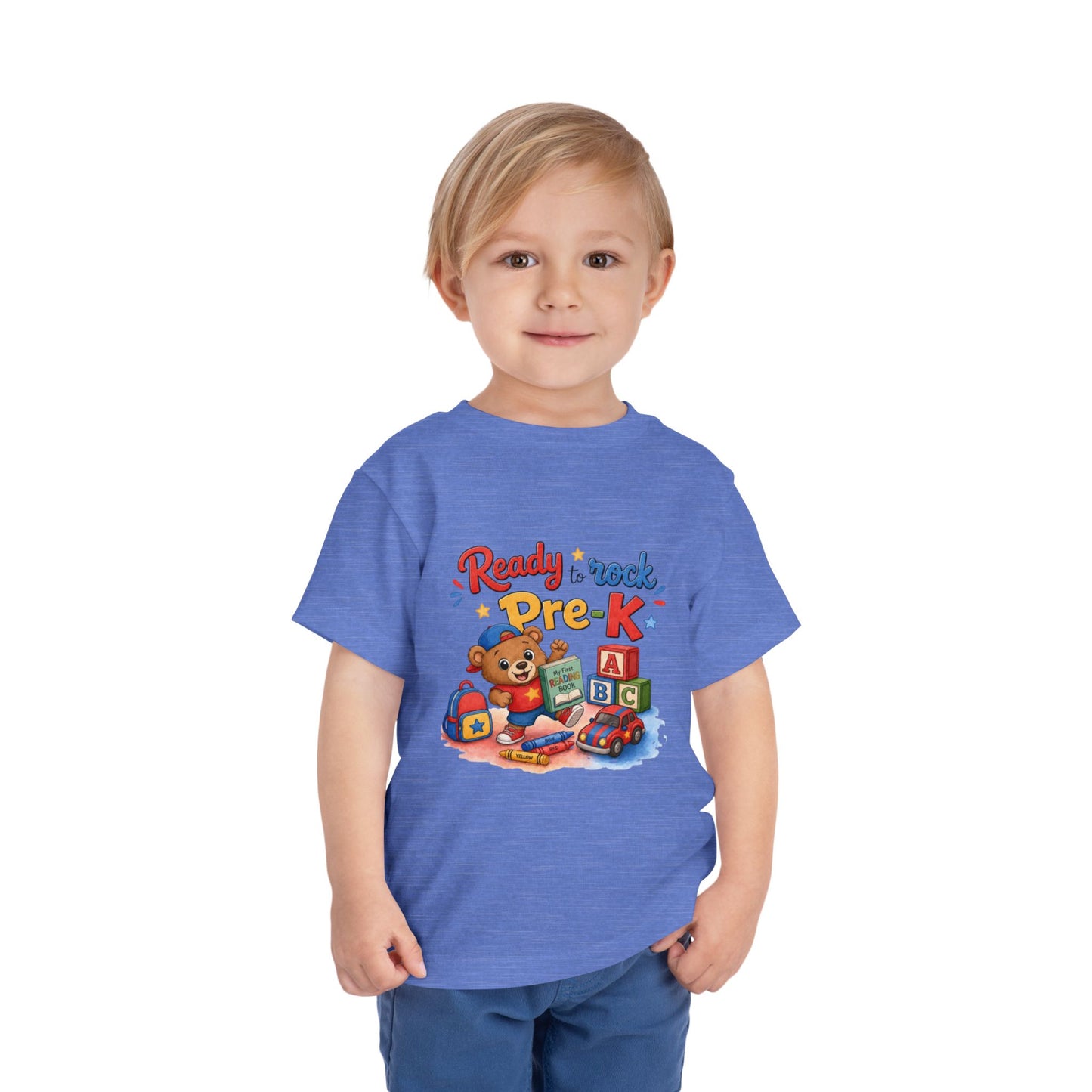 Ready to Rock Pre-K Toddler Tee — Back to School Bear Shirt