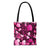 Tote Bag dark pink hearts