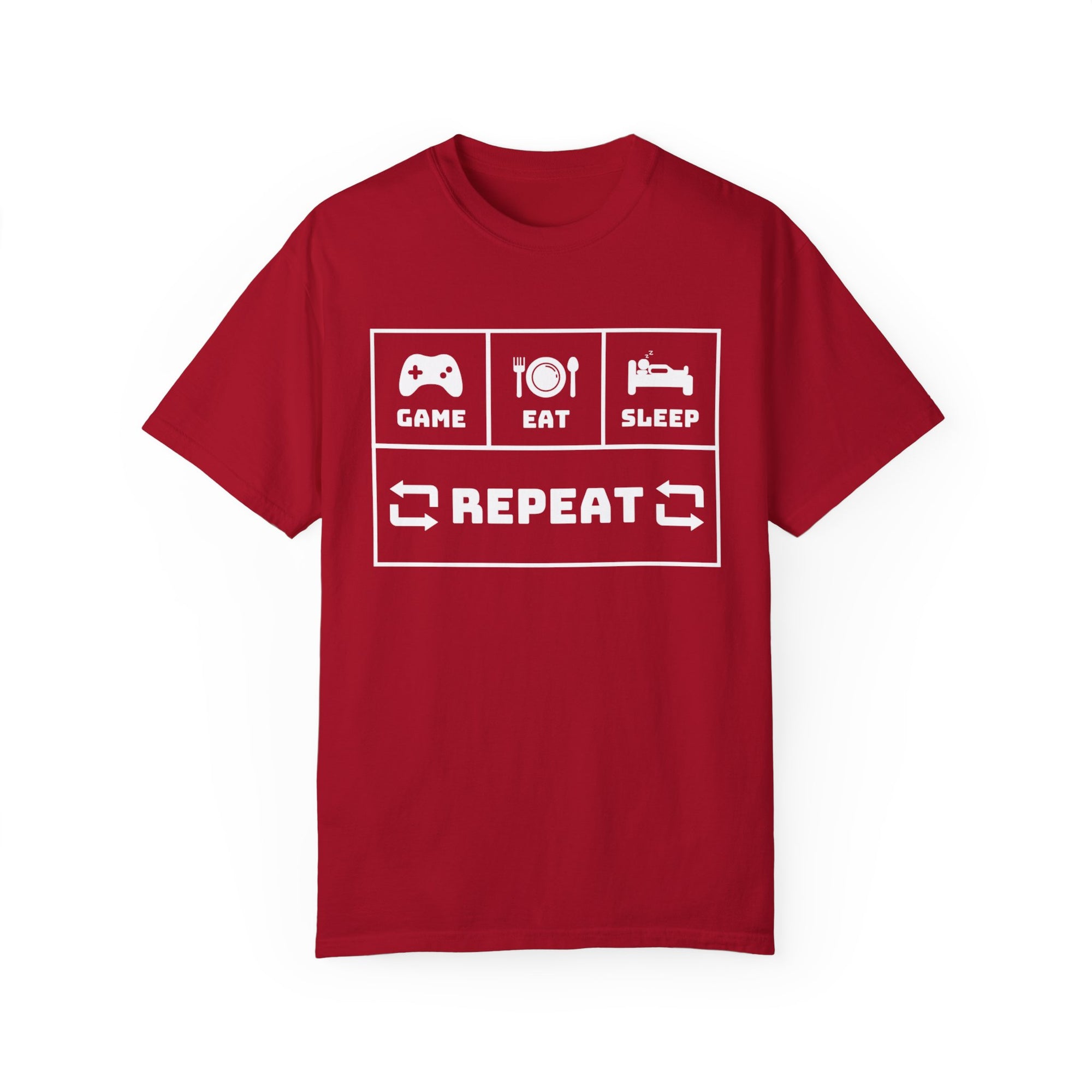 Gamer T -Shirt (Game,eat, sleep, repeat)