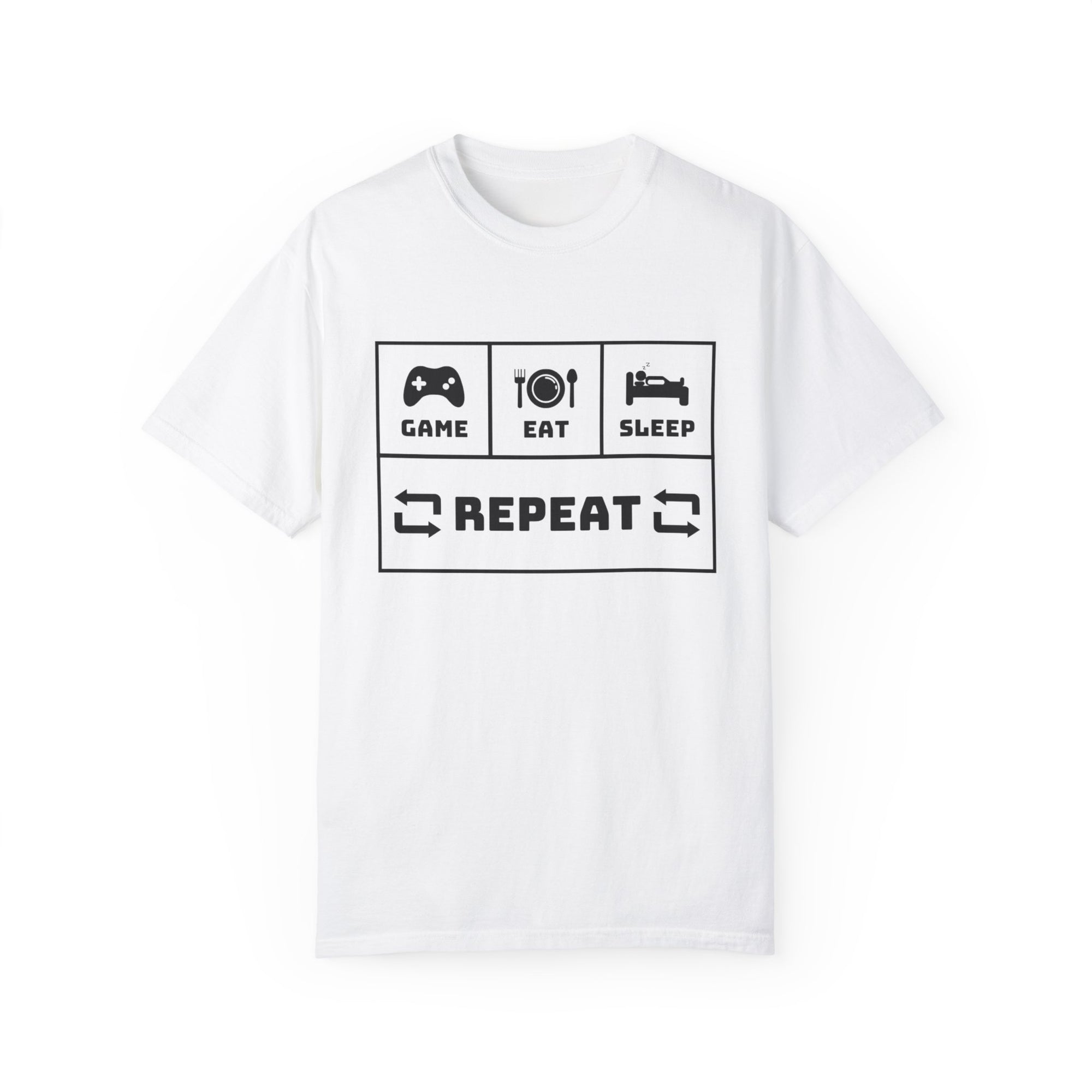 Gamer T -Shirt (Game,eat, sleep, repeat)