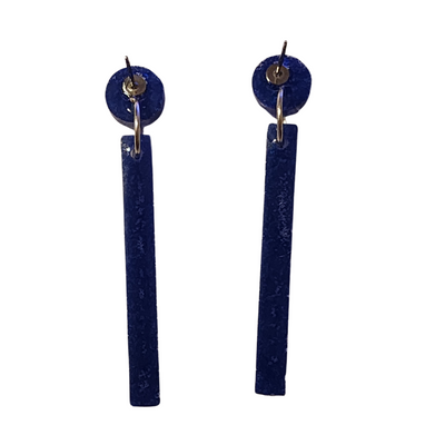 Long Blue dangle Earrings