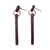 Long purple dangle Earrings