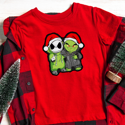 Young Grinch & Jack skeleton shirt