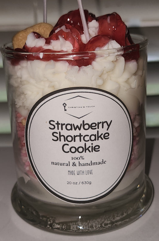 Strawberry Shortcake Cookie Candle