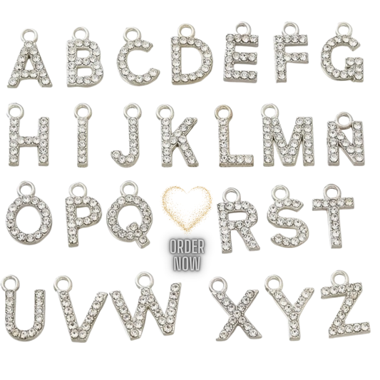 Bling letter Earrings