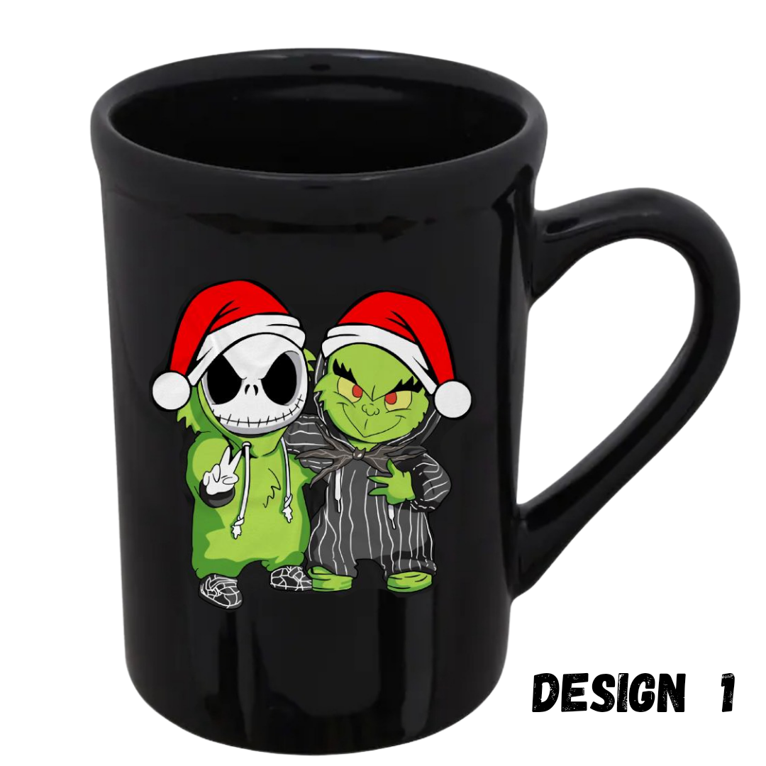 Young grinch & jack skeleton mug