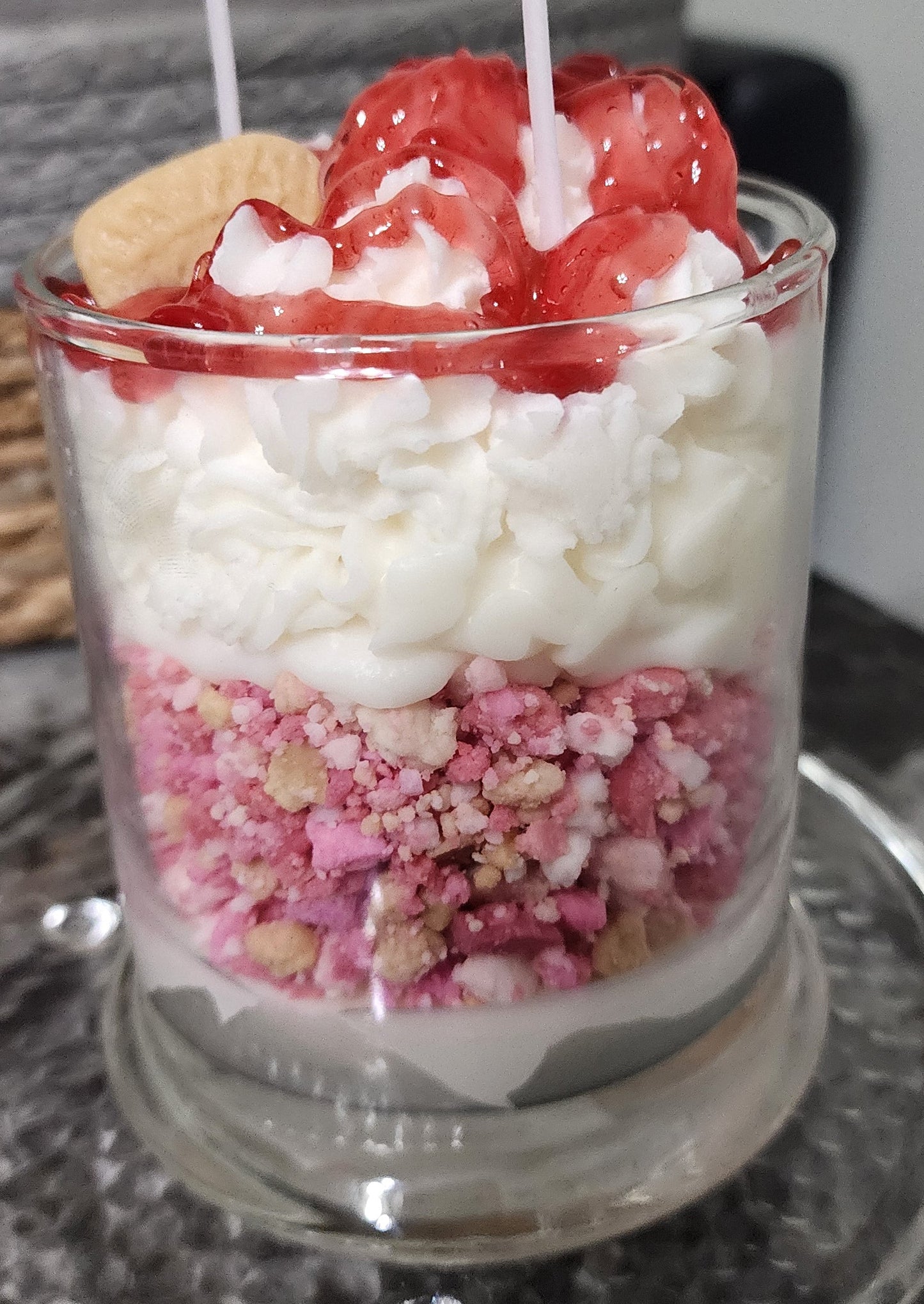 Strawberry Shortcake Cookie Candle