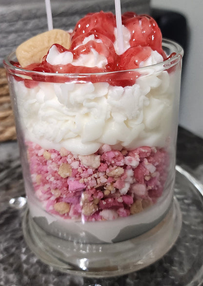 Strawberry Shortcake Cookie Candle