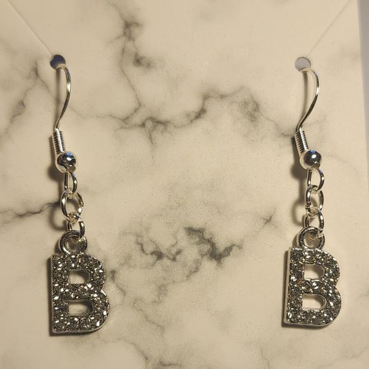 Bling letter Earrings