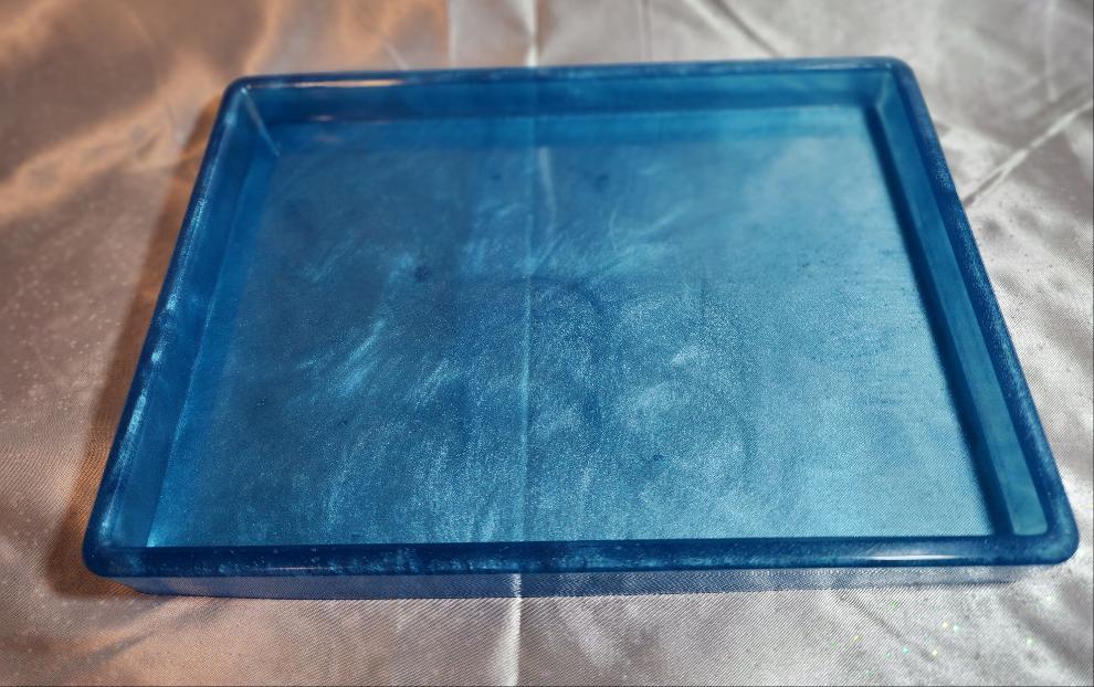 Blue Tray with edge