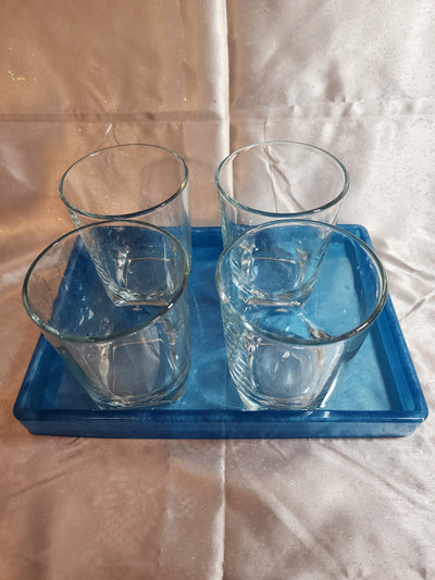 Blue Tray with edge