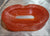 Red soap dish