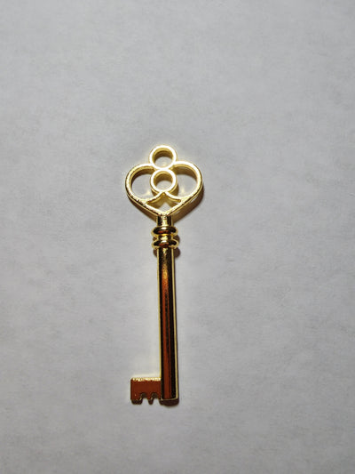 Heart shaped key necklace with letter