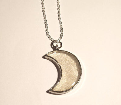 Glitter Moon Pendant