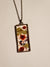 Rectangle pendant with flowers