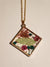 Square flower pendant