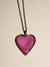 Light purple heart pendant