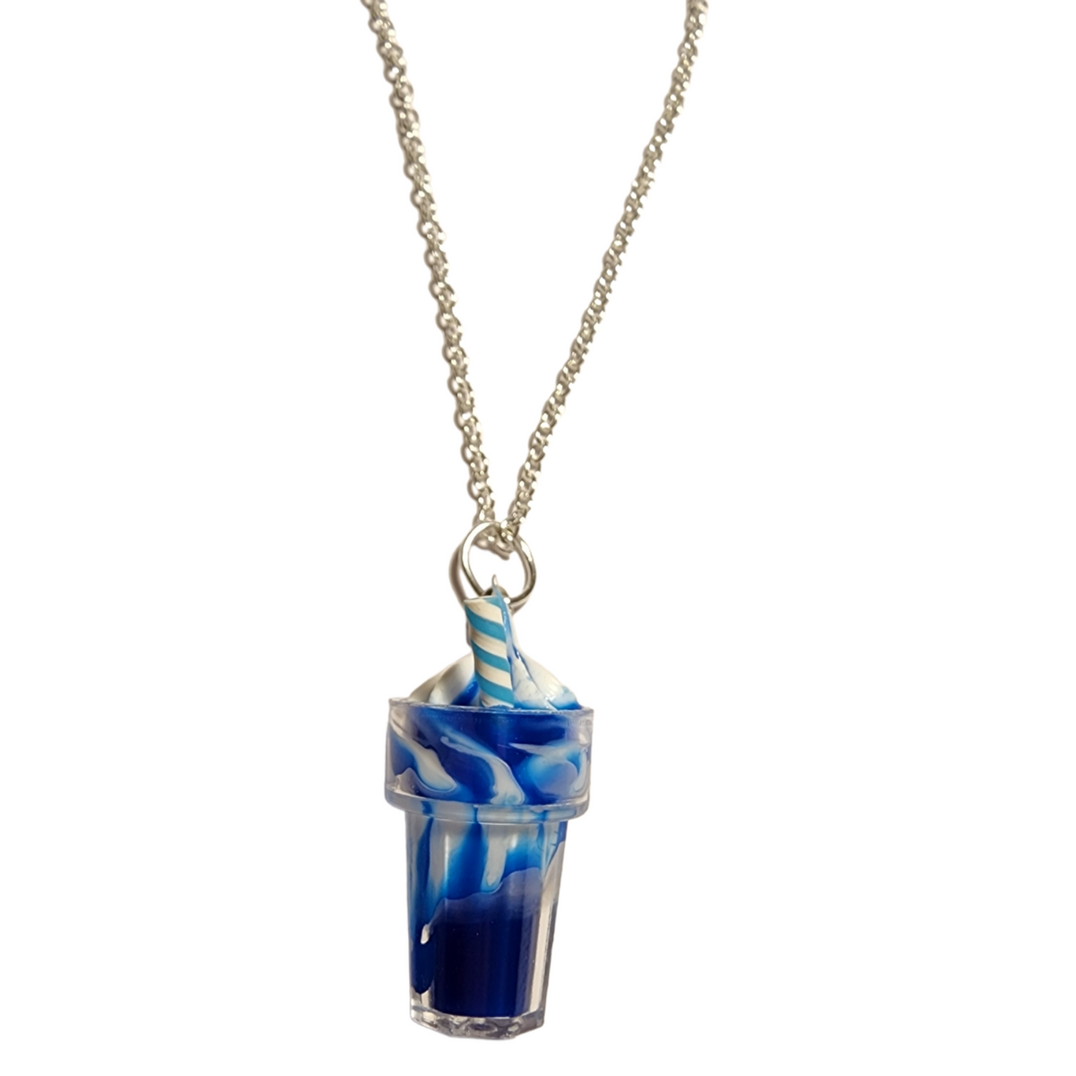 Blue Milkshake necklace