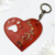 Cat/dog heart keychain