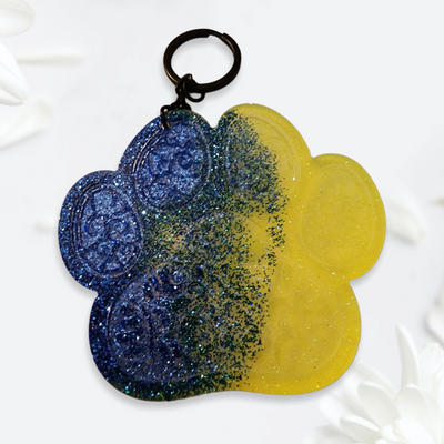 Paw-print keychain