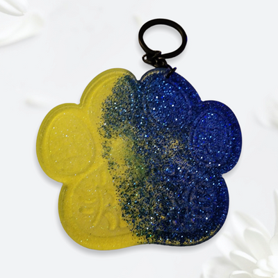 Paw-print keychain