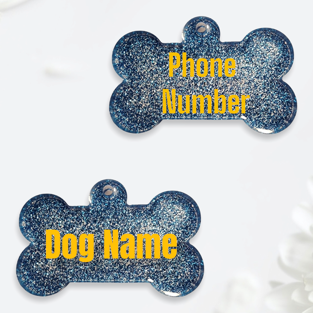 Customizable Large bone dog tag
