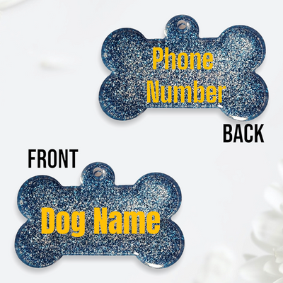 Customizable Large bone dog tag