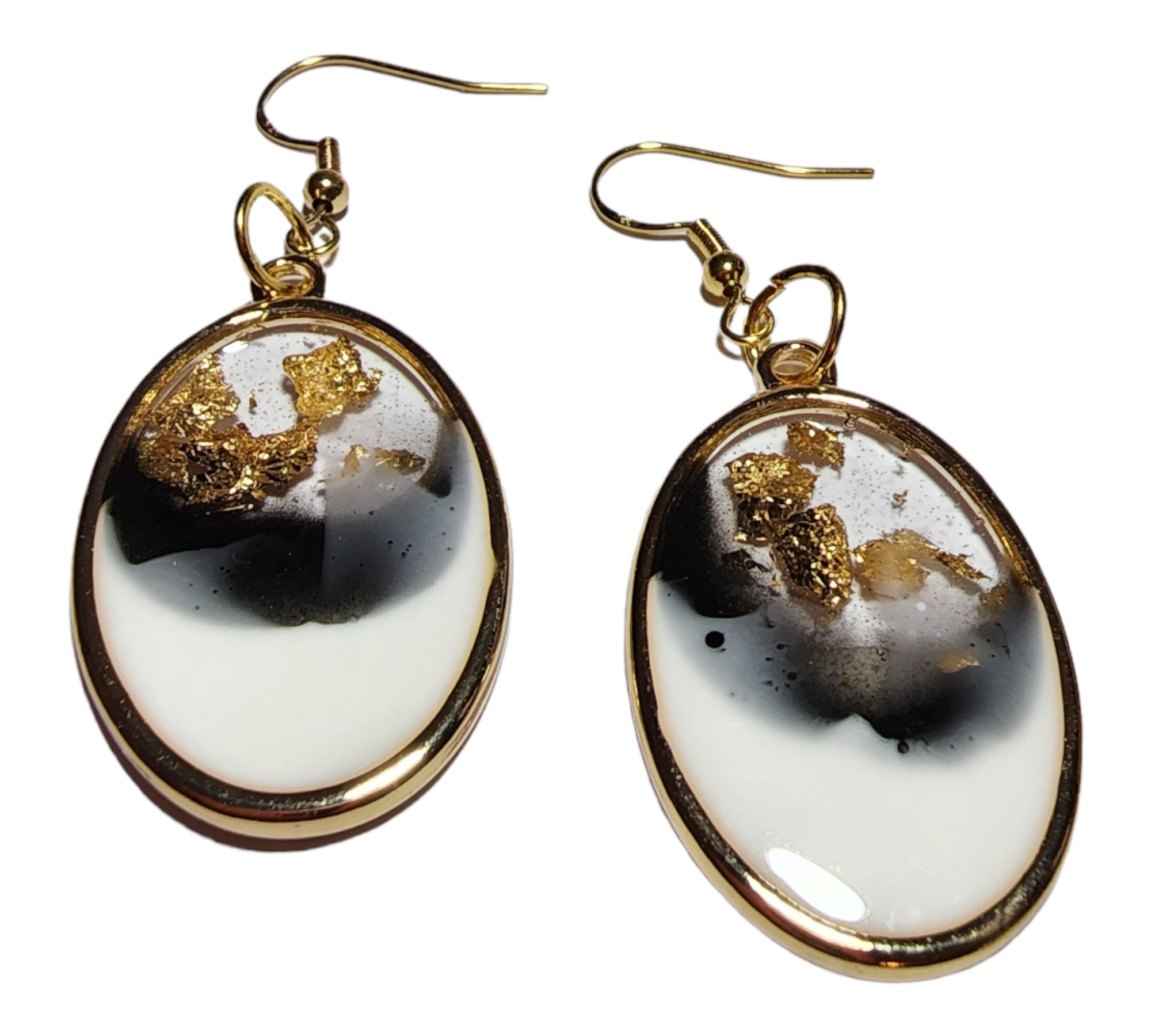 Gold Oval Earrings