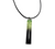 Cool green color long necklace!